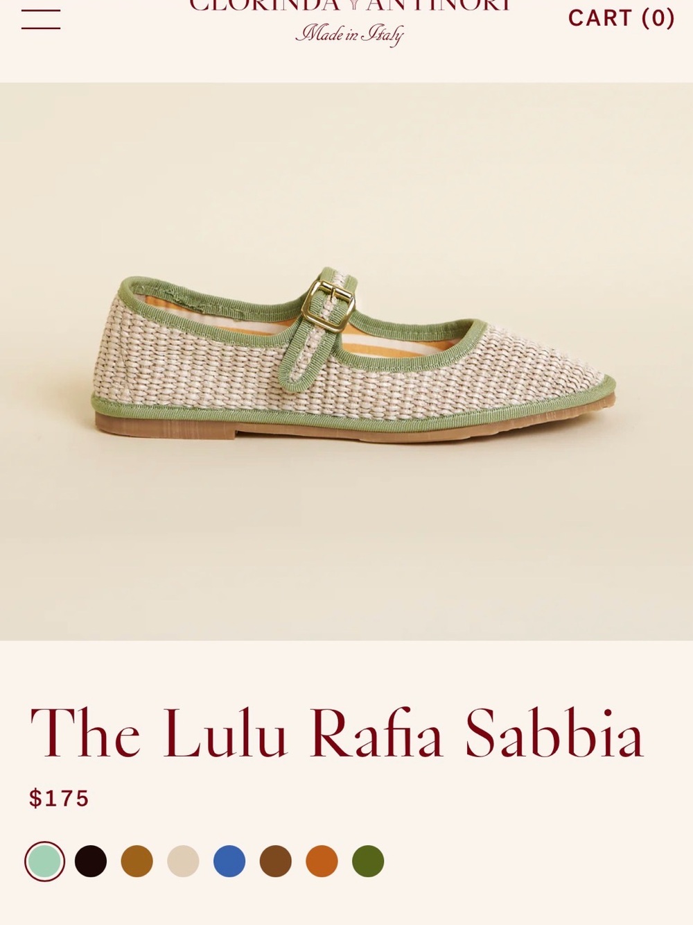 The Lulu Raffia Mary Jane Flats in Natural and Sage